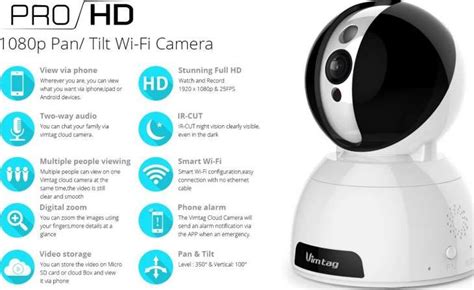 Vimtag Cp1 X 1920 X 1080p Wireless Wifi Ip Camera Video Monitoring