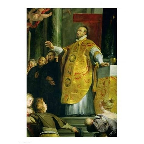vision  st ignatius  loyola poster print  peter paul rubens