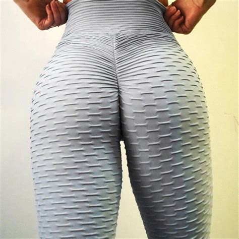 Wanita Mengenakan Celana Yoga Sexy Legging Olahraga Push Up Tights