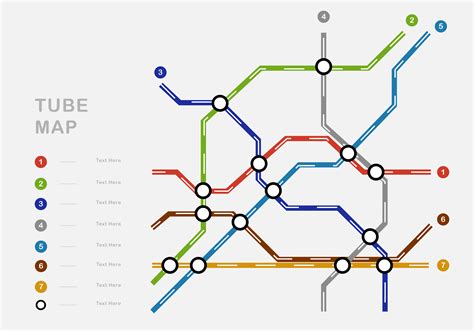 Complex Tube Map 172066 Vector Art at Vecteezy