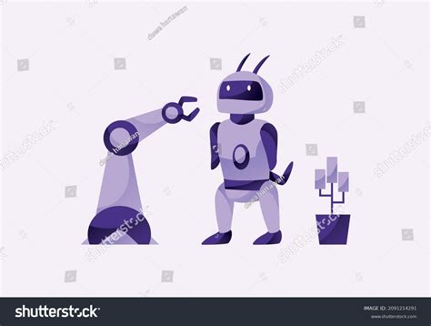 Vector Illustration Mechanical Dog Robot Isolated Stock Vector (Royalty ...