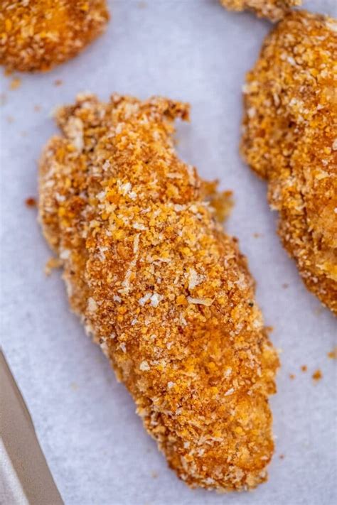 Easy Baked Crispy Oven Baked Chicken Tenders - S&SM