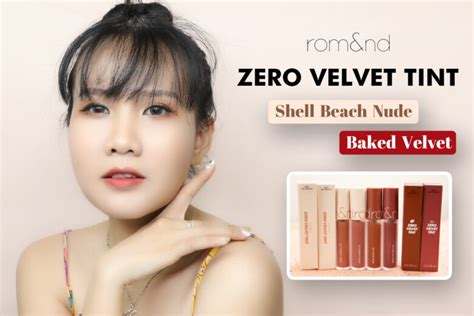 Review Romand Zero Velvet Tint Shell Beach Baked Velvet Collection