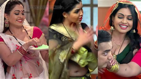 Shubhangi Atre A Hot Saree Cleavage Hd Caps Tn Indiancelebblog