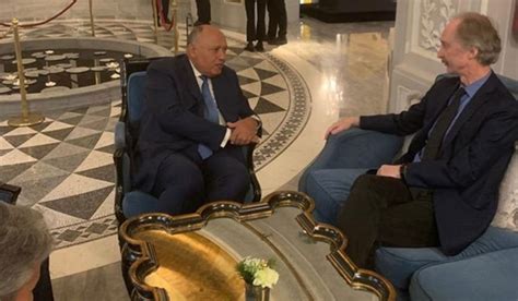 Shoukry Stresses Egypt S Firm Position Toward Crisis In Syria Sis