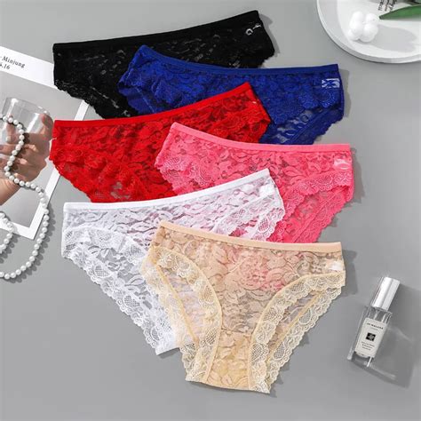 New Design Women Briefs Lace Panties Floral Undies For Lady Cotton