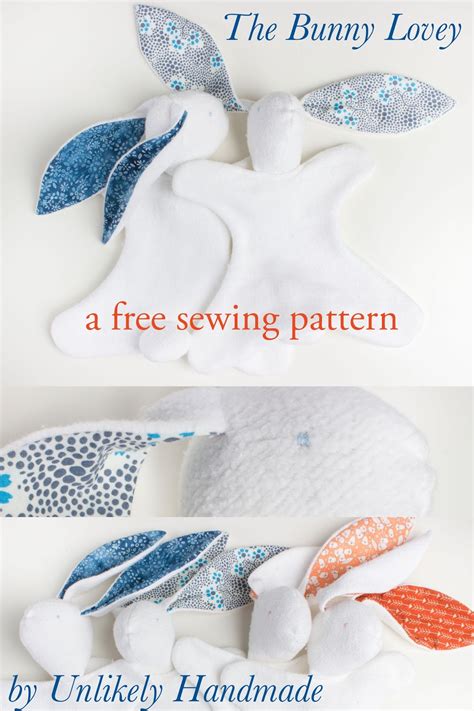 Unlikely The Bunny Lovey A Free Sewing Pattern With Illustrated Instructions