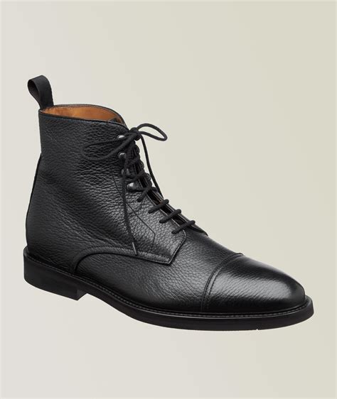 Harold Pebbled Leather Cap Toe Boot Boots Final Cut