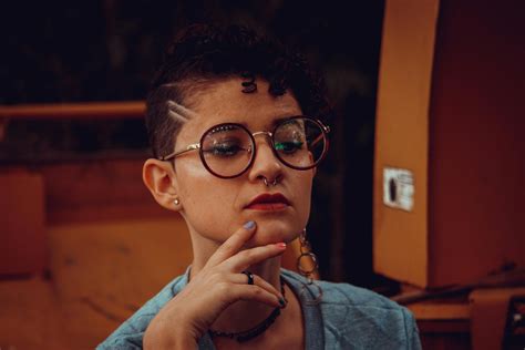 Woman Wearing Black Framed Eyeglasses · Free Stock Photo