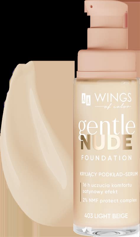 AA WINGS OF COLOR Gentle Nude podkład do twarzy kryjący Light Beige ml Drogeria