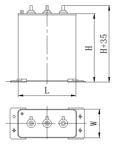 Phase Self Healing Shunt Power Capacitor Square Type Saifu