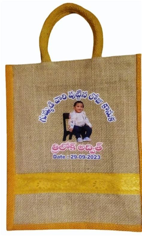 Brown And Yellow 5kg Jute Promotional Bag At Rs 85 Piece In Hyderabad