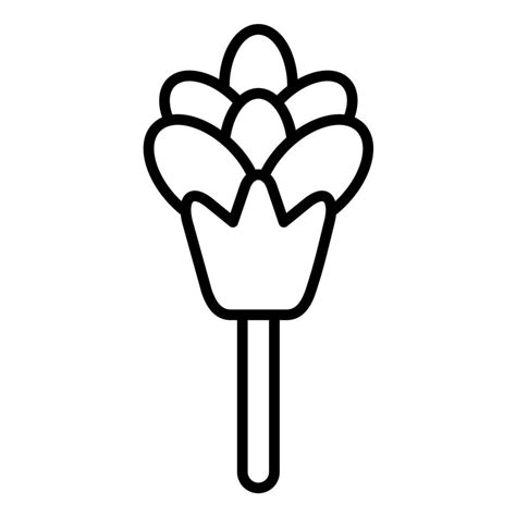 Chive Blossoms Line Icon 14722459 Vector Art At Vecteezy