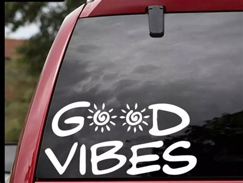 Good Vibes Car Decal Camping Decal Outdoor Decal Backpacking Etsy