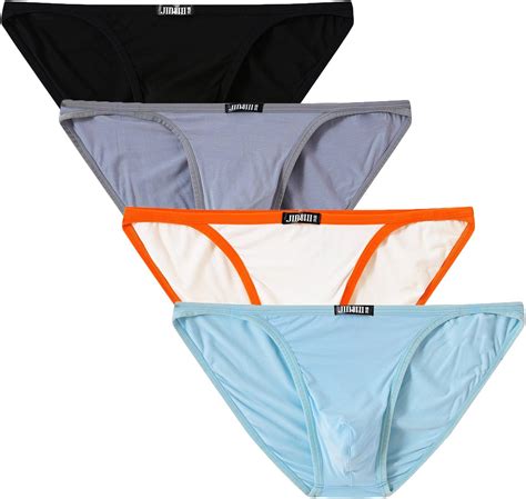 Buy Jinshi Mens Bikini Briefs Low Rise Tagless Bamboo Underwear Online At Lowest Price In Ubuy