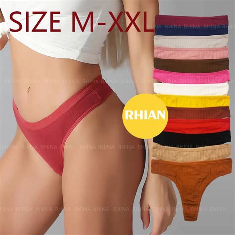 Rhian Women S Underwear T Back Seamless Panties G Strings Panty Women Lingerie Plus Size Bikini