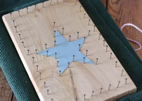 string art star yarn crafts  kids easy peasy  fun