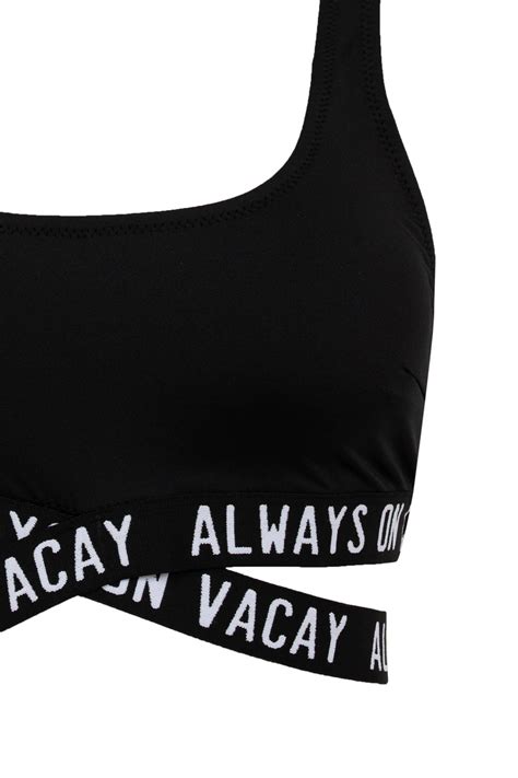 Noir FEMME Haut De Bikini Coupe Régulière De Fall In Love DeFacto