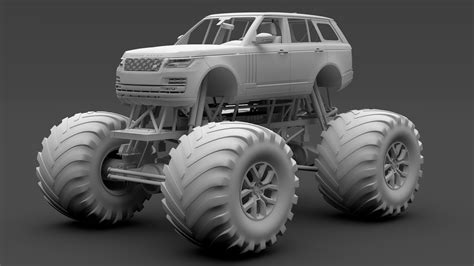 Monster Truck Range Rover Svautobiography Dynamic D Model By Creator D