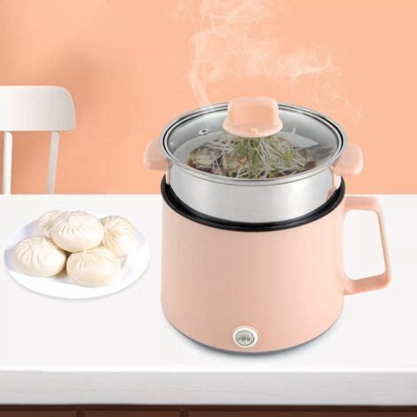 Elektrischer Hot Pot L Multifunktions Elektroherd Antihaft Kochtopf Rosa