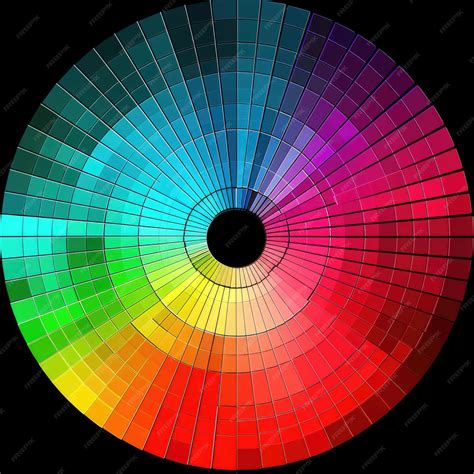 Premium Photo Vibrant Rgb Color Wheel And Creative Color Mixing Guide