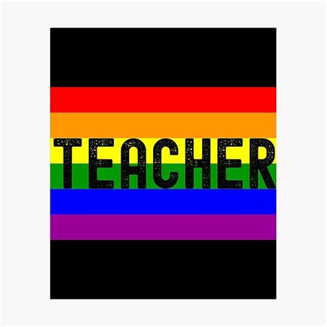 Lámina fotográfica Educador Gay Profesor LGBTQ Profesor del Orgullo Gay Profesor Gay