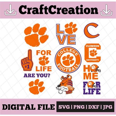 11 Files Clemson Tigers Football svg,sport svg, football svg - Inspire ...