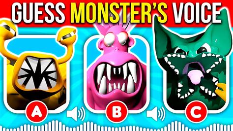 Guess The Monster S Voice Garten Of Banban All Jumpscares Hunky