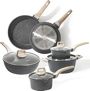 Carote Non Stick Pots And Pans Set Induction Hob Pan Set Piece