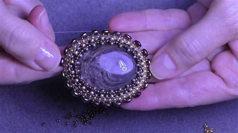 Tutorial: Beaded embroidery. Вышивка бисером. Как оформить край. Part 2 ...