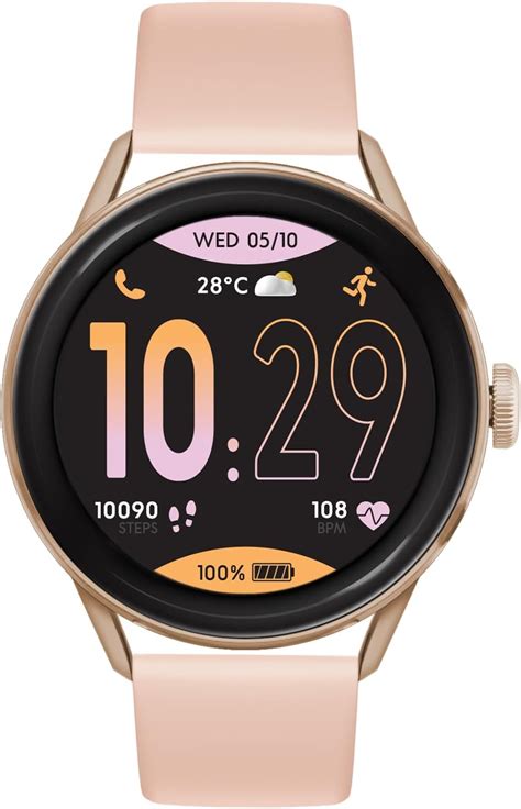 Amazon ICE WATCH Ice Smart 2 0 Round Rose Gold Connected Watch With Nude Silicon Strap