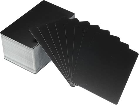 Amazon PATIKIL 100 Pack Metal Business Cards Blank 0 45mm Thick