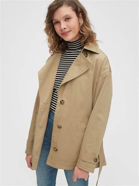 Gap Short Trench Coat Casual Trench Coat Coats Jackets Women Trench