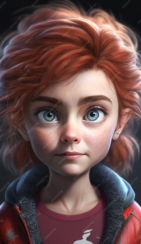 Premium Ai Image Super Cute Cartoon Pixar Style Portrait 3d Charcter