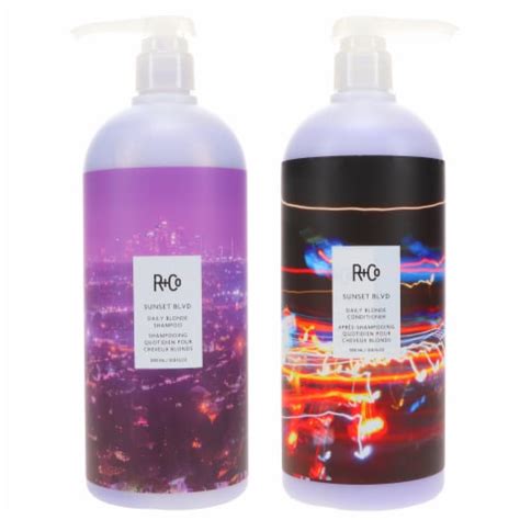 R Co Sunset Blvd Blonde Shampoo Oz Sunset Blvd Blonde Conditioner Oz Combo Pack
