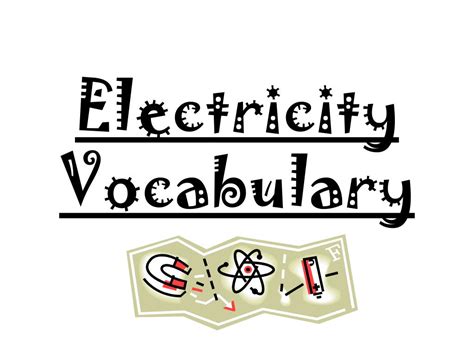 Ppt Electricity Vocabulary Powerpoint Presentation Free Download