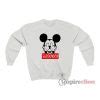 Mickey Mouse Disobey Fuck Off Middle Finger Sweatshirt