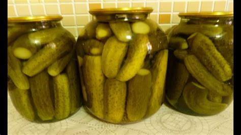 РЕЦЕПТ СОЛЁНЫХ ХРУСТЯЩИХ ОГУРЦОВ!!! - YouTube