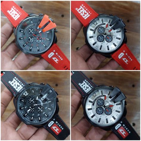 Jual Jam Tangan Diesel Master Chief Kanvas Original Chronograph Aktif