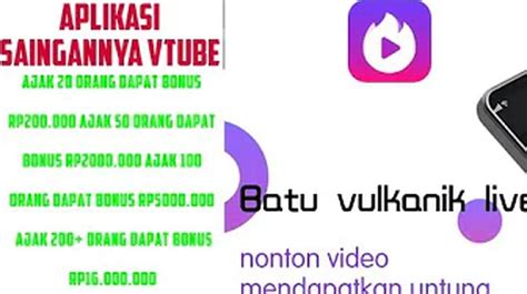 Baru Rilis Aplikasi Baru Mirip VTUBE Nonton Video Dapat Uang