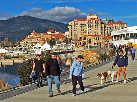 Downtown Kelowna waterfront, early February 2015 | Okanagan valley ...