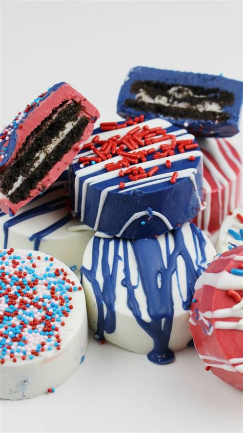 Patriotic Chocolate Covered Oreos Recipe Kat Balog