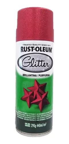 Aerosol Glitter Brillantina Rojo Rust Oleum 440 Ml Sibaco