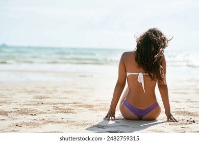 Portrait Bikini Seaside Woman Vacation Getaway Stock Photo Shutterstock