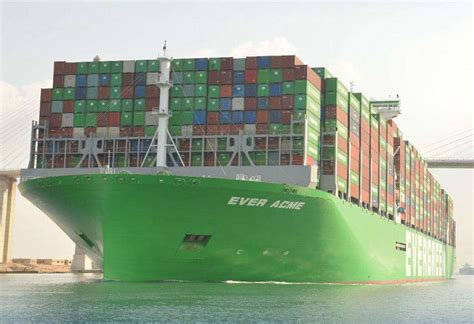 Worlds Latest Container Ship “ever Acme” Transits Suez Canal On First