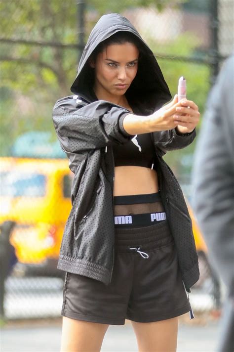 Adriana Lima Puma Maybelline Photoshoot Candids In New York Hot Celebs Home