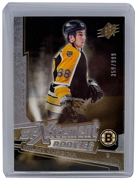 Milan Jurcina 2005 06 SPx Spxcitement Rookies 999 Rookie Card Bruins