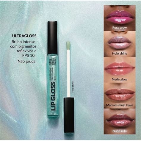 Gloss Labial Avon Ultra Color Ml Escola Sua Cor Preferida Nude Glow