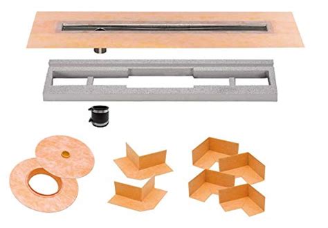 Schluter Kerdi Line Shower Kit With 36 X 55 Inch Tray Offset Drain