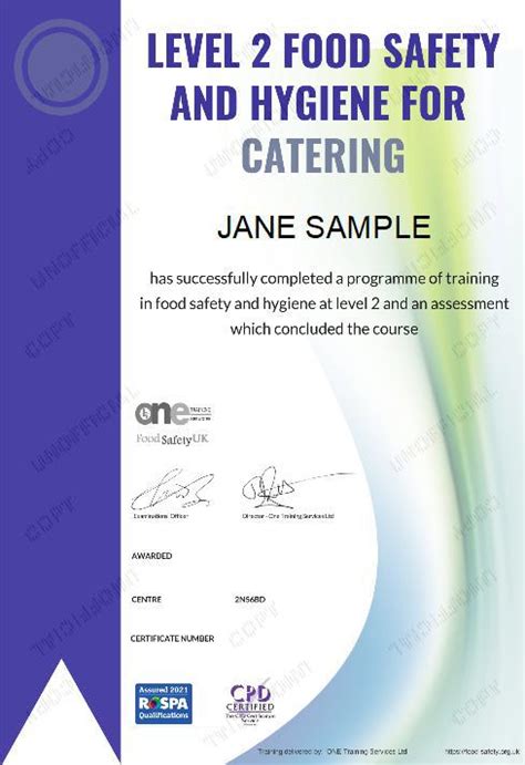 Level 2 Food Safety And Hygiene For Catering Course £10 Vat